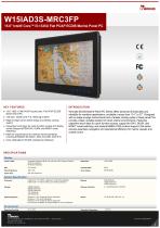 15.6" Intel® Core™ i5-1335U Flat PCAP ECDIS Marine Panel PC W15IAD3S-MRC3FP