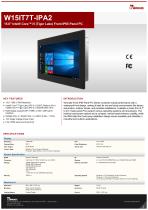 15.6" Intel® Core™ i5 (Tiger Lake) Front IP65 Panel PC W15IT7T-IPA2