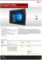 15.6" Intel® Core™ i9/i7/i5/i3 (Alder Lake S) Front IP65 Panel PC W15IAD7T-IPA2