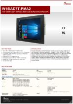 15.6" Intel® Core™ i9/i7/i5/i3 (Alder Lake S) Panel Mount Panel PC W15IAD7T-PMA2