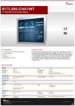 17" Industrial Touch Screen Display R17L500-CHA1WT