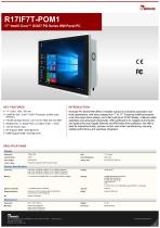 17" Intel® Core™ i3/i5/i7 PO Series HMI Panel PC R17IF7T-POM1