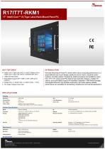 17” Intel® Core™ i5 (Tiger Lake) Rack Mount Panel PC R17IT7T-RKM1