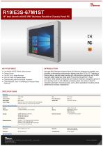 19" Intel Atom® x6413E IP67 Stainless Resistive Chassis Panel PC R19IE3S-67M1ST