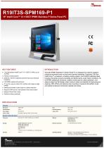 19" Intel® Core™ i5-1135G7 IP69K Stainless P Series Panel PC R19IT3S-SPM169-P1