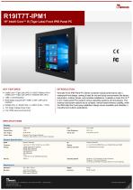 19" Intel® Core™ i5 (Tiger Lake) Front IP65 Panel PC R19IT7T-IPM1