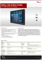 21.5″ G-WIN IP67 Series P-CAP Display W22L100-67B2-P(HB)