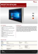 21.5" Intel® Core™ i5-1135G7 IP69K Flat Stainless PCAP Panel PC W22IT3S-SPA369