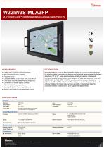 21.5" Intel® Core™ i5-8265U Defence Console Rack Panel PC W22IW3S-MLA3FP