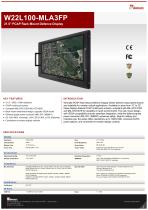 21.5" PCAP Rack Mount Defence Display W22L100-MLA3FP