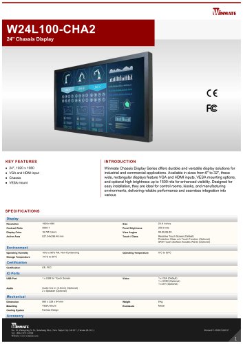 24" Chassis Display W24L100-CHA2