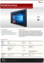 24" Intel® Celeron® N6211 G-WIN GC-Series Front IP65 PCAP Panel PC W24IE3S-GCA2
