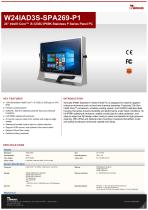 24" Intel® Core™ i5-1235U IP69K Stainless P Series Panel PC W24IAD3S-SPA269-P1
