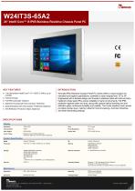 24" Intel® Core™ i5 IP65 Stainless Resistive Chassis Panel PC W24IT3S-65A2