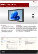 27" Edge AI Panel PC with Intel® Alder Lake S / Raptor Lake S Processor W27IAD7T-GPA1