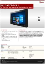 27" Intel® Core™ Alder Lake LGA 1700 PCAP Standalone HMI Panel PC W27IAD7T-PCA1