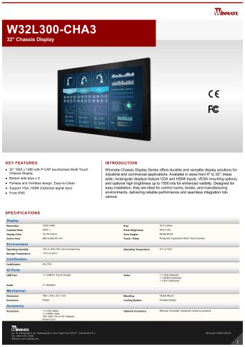 32" Chassis Display W32L300-CHA3