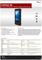 5" Qualcomm® Snapdragon™ 660 Defence Rugged Handheld Computer E500QK-ML