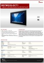 7" ARM A78 + A55 G-WIN GC-Series Front IP65 PCAP Panel PC W07MG3S-GCT1