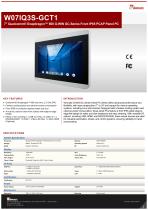 7" Qualcomm® Snapdragon™ 660 G-WIN GC-Series Front IP65 PCAP Panel PC W07IQ3S-GCT1