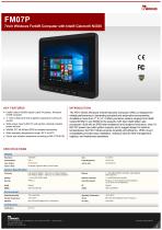 7inch Windows Forklift Computer with Intel® Celeron® N3350 FM07P