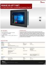 8.4" Intel® Celeron® N6211 Front IP65 Wide Temperature Panel PC R08IE3S-IPT1WT