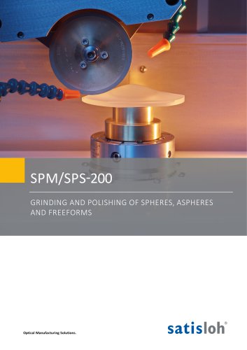 Precision Optics - SPM/SPS-200 - Grinding and Polishing spheres, aspheres and freeform