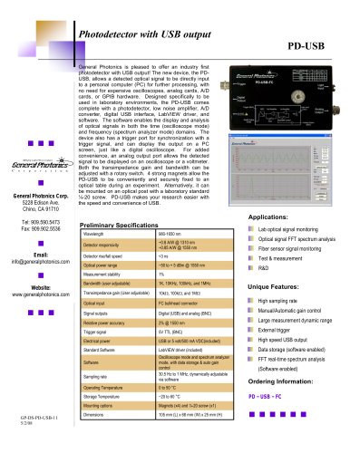 Detector, USB Powered