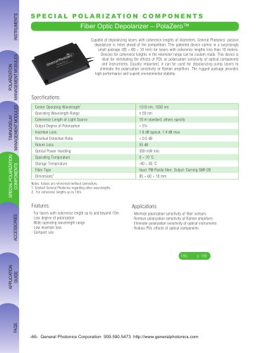 Fiber Optic Depolarizer 