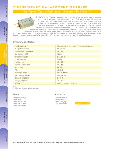 High-Speed Optical Path Length Scanner