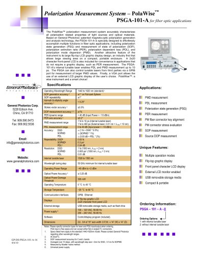 Polarization Measurement System – PolaWise™