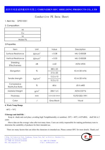 HFC Conductive PE