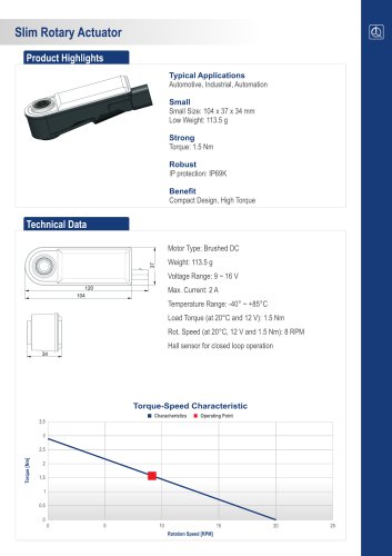 Slim Rotary Actuator