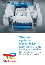 Thermal Systems Manufacturing, lubricants & fluids for all your operations