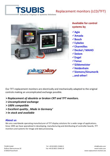 productlisting LCD/TFT replacement monitors