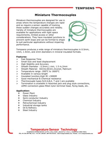 Miniature Thermocouple