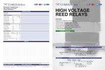 High Voltage Reed Relays