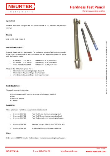 Hardness Test Kit