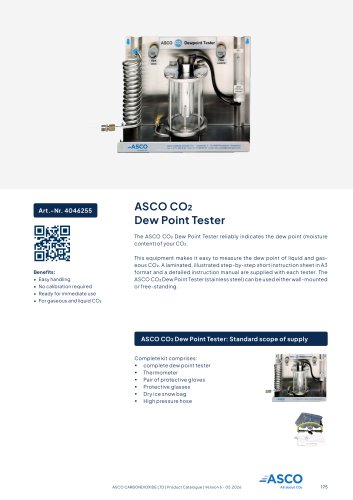 CO2 Dew Point Tester