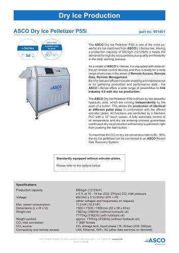 Dry Ice Pelletizer P55i