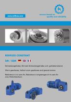 Worm gearboxes, helical worm gearboxes and geared motors