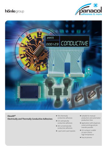 Elecolit® - Electrically and Thermally Conductive Adhesives