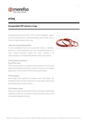 Encapsulated FEP silicone o-rings