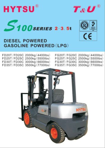 2-3.5T S100 SERIES FORKLIFTS