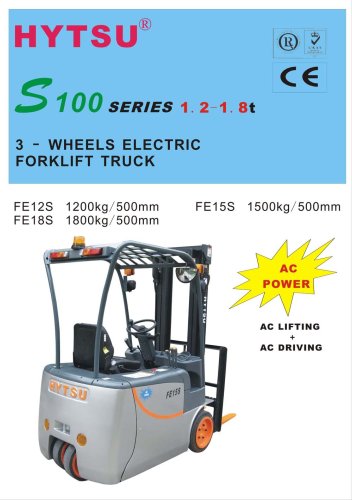 3 wheel AC power forklift truck