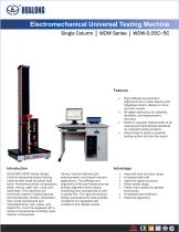 HUALONG|Universal Testing Machine|WDW-Single Column|50~5000N