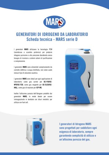 ErreDue Mars generatori di idrogeno da laboratorio