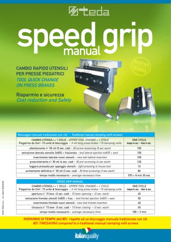 SPEED GRIP MANUAL - RISPARMIA IL TUO TEMPO E IL TUO DENARO