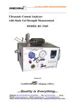 RIGCHINA - Ultrasonic Cement Analyzer | Model RC-5265 | Laboratories, Hospitals