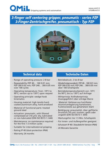 PZP - 3 finger self-centering